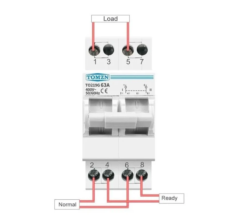 2 Pole Change Over Breaker 63A