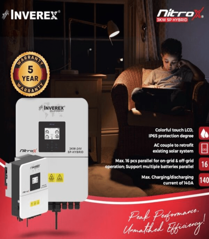 Inverex Nitrox 3KW – 24V Solar inverter