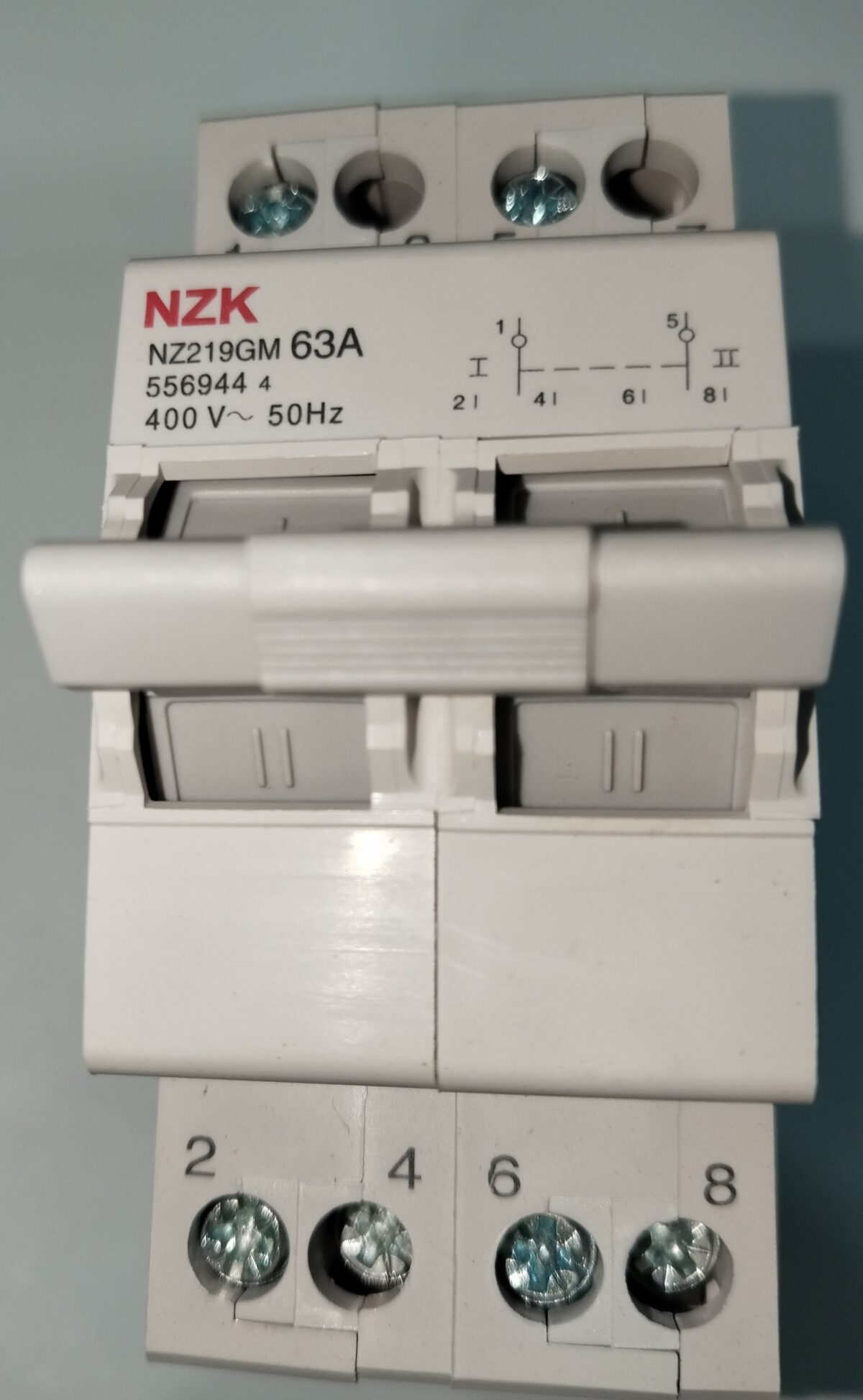 2 Pole Change Over Breaker 63A