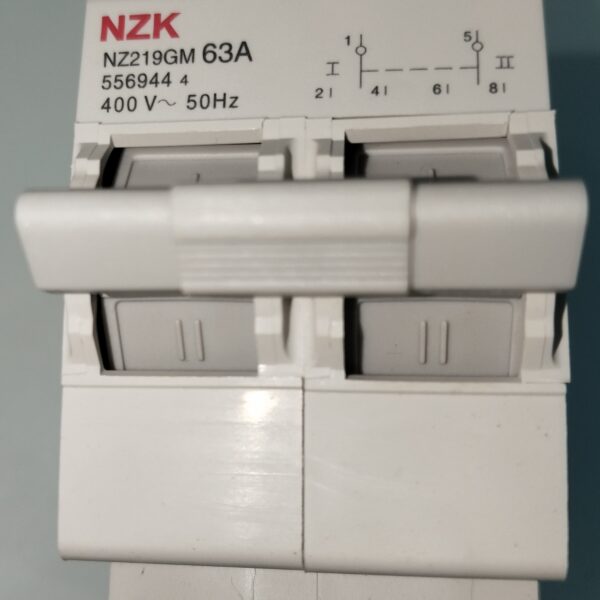 2 Pole Change Over Breaker 63A