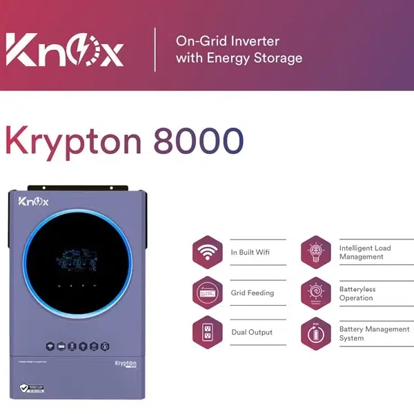 Knox Krypton 8000 – 6kw Hybrid Inverter