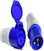 1Set Coupler Industrial Plug Socket Movable Connector 3Pin