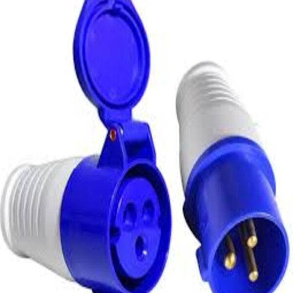1Set Coupler Industrial Plug Socket Movable Connector 3Pin