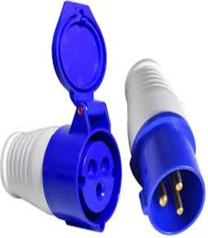 1Set Coupler Industrial Plug Socket Movable Connector 3Pin